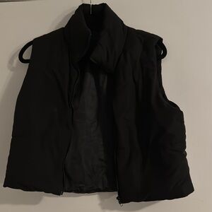 Black Women's Puffer Vest